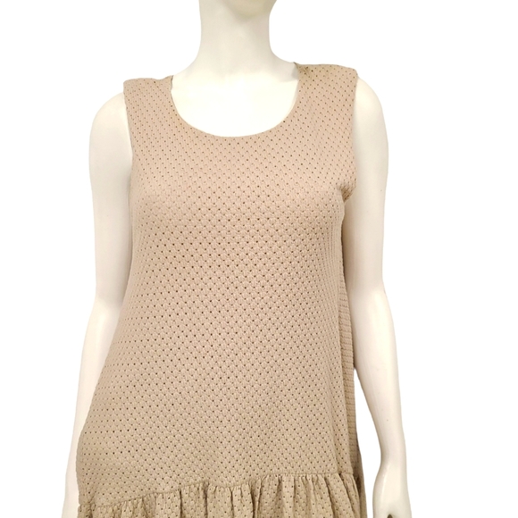 FREE PEOPLE Oatmeal Knit Summer Dress size small - Picture 5 of 8